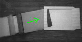 Inserting the negative into the sleeve