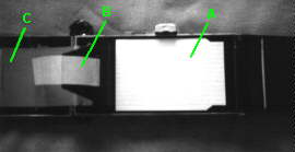 Sleeve in the camera's film plane